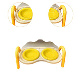 Maxbell Raised Cat Bowls for Indoor Cats Anti Vomiting Feeder Waterer Cats Food Bowl Yellow