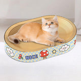 Maxbell Cat Scratcher Bed Cardboard Cat Bed for Scratching Interactive Play Lounging 55x40cm