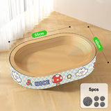 Maxbell Cat Scratcher Bed Cardboard Cat Bed for Scratching Interactive Play Lounging 55x40cm