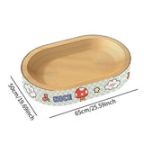 Maxbell Cat Scratcher Bed Cardboard Cat Bed for Scratching Interactive Play Lounging 65x50cm