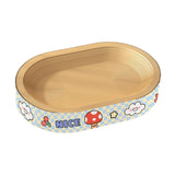 Maxbell Cat Scratcher Bed Cardboard Cat Bed for Scratching Interactive Play Lounging 65x50cm