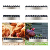 Maxbell Chicken Feeder Trough Lightweight Detachable Cover for Geese Duckling Pigeon 40x11x4.5cm