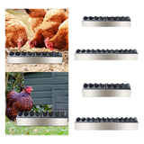Maxbell Chicken Feeder Trough Lightweight Detachable Cover for Geese Duckling Pigeon 40x11x4.5cm