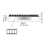 Maxbell Chicken Feeder Trough Lightweight Detachable Cover for Geese Duckling Pigeon 60x11x4.5cm