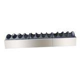 Maxbell Chicken Feeder Trough Lightweight Detachable Cover for Geese Duckling Pigeon 60x11x7cm