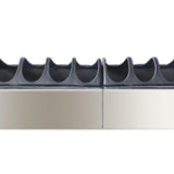 Maxbell Chicken Feeder Trough Lightweight Detachable Cover for Geese Duckling Pigeon 60x11x7cm