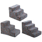 Maxbell Dog Stair Anti Skid Pet Slope Stairs for Indoor High Bed Small Dogs and Cats Small 3 Steps
