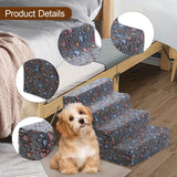 Maxbell Dog Stair Anti Skid Pet Slope Stairs for Indoor High Bed Small Dogs and Cats 4 Steps