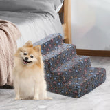 Maxbell Dog Stair Anti Skid Pet Slope Stairs for Indoor High Bed Small Dogs and Cats 4 Steps
