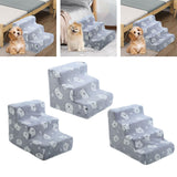 Maxbell Dog Steps Wear Resistant Anti Slip Dog Stairs for Indoor Bed Older Dogs Cats Small 3 Steps