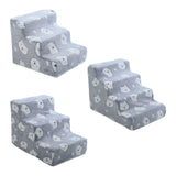 Maxbell Dog Steps Wear Resistant Anti Slip Dog Stairs for Indoor Bed Older Dogs Cats Small 3 Steps