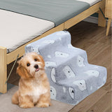 Maxbell Dog Steps Wear Resistant Anti Slip Dog Stairs for Indoor Bed Older Dogs Cats Small 3 Steps