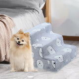 Maxbell Dog Steps Wear Resistant Anti Slip Dog Stairs for Indoor Bed Older Dogs Cats Small 3 Steps