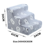 Maxbell Dog Steps Wear Resistant Anti Slip Dog Stairs for Indoor Bed Older Dogs Cats Small 3 Steps