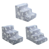 Maxbell Dog Steps Wear Resistant Anti Slip Dog Stairs for Indoor Bed Older Dogs Cats Small 3 Steps