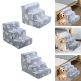 Maxbell Dog Steps Wear Resistant Anti Slip Dog Stairs for Indoor Bed Older Dogs Cats Small 3 Steps