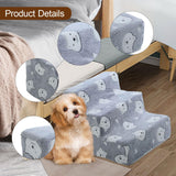 Maxbell Dog Steps Wear Resistant Anti Slip Dog Stairs for Indoor Bed Older Dogs Cats Large 3 Steps