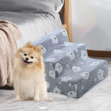 Maxbell Dog Steps Wear Resistant Anti Slip Dog Stairs for Indoor Bed Older Dogs Cats Large 3 Steps