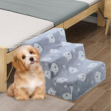 Maxbell Dog Steps Wear Resistant Anti Slip Dog Stairs for Indoor Bed Older Dogs Cats Large 3 Steps