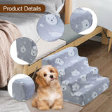 Maxbell Dog Steps Wear Resistant Anti Slip Dog Stairs for Indoor Bed Older Dogs Cats 4 Steps