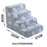 Maxbell Dog Steps Wear Resistant Anti Slip Dog Stairs for Indoor Bed Older Dogs Cats 4 Steps