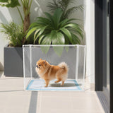 Dog Toilet Potty Training Lightweight Durability Detachable Indoor Dog Potty Transparent