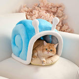 Pet Cat Bed Puppy Kennel Home Unique Play Cave Resting Winter Cat House Nest S 38cmx35cmx30cm