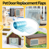 PVC Door Curtain for DIY Dog House Length 2M Mount Waterproof Curtain Strips blue