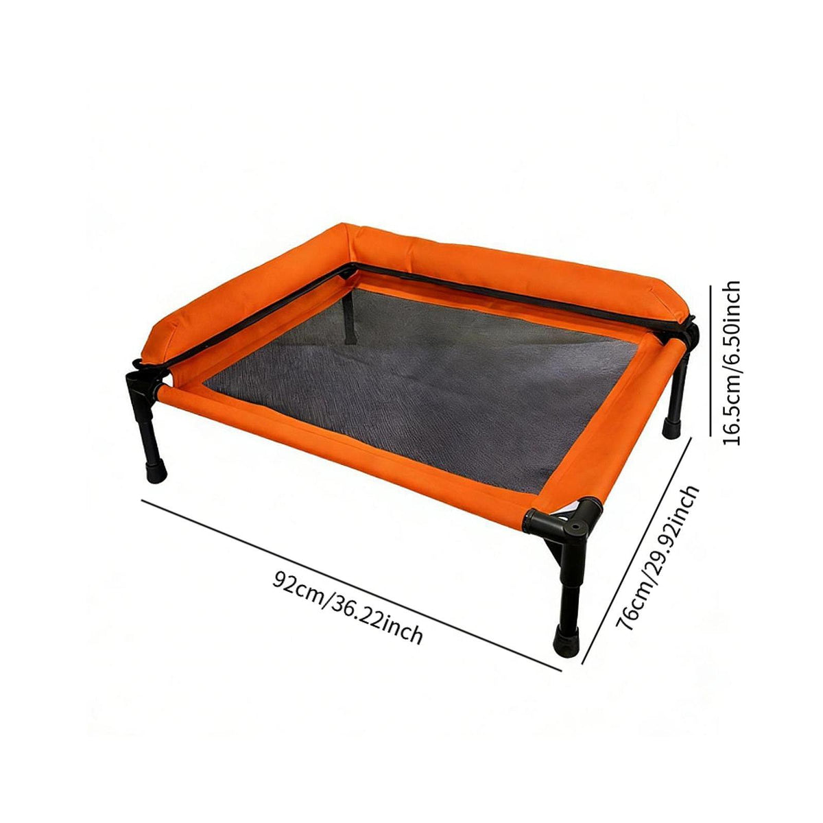 Raised Dog Bed Waterproof Breathable Teslin Mesh for Small Medium Dogs Patio L
