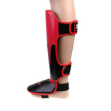 Maxbell Shin Instep Pads MMA Leg Foot Guards Muay Thai Kick Boxing Guard Red - Aladdin Shoppers