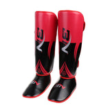 Maxbell Shin Instep Pads MMA Leg Foot Guards Muay Thai Kick Boxing Guard Red - Aladdin Shoppers