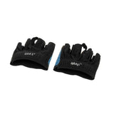 Maxbell Weight Lifting Gloves Anti-skid Half Finger Fitness Palm Protector L Blue - Aladdin Shoppers