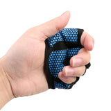 Maxbell Weight Lifting Gloves Anti-skid Half Finger Fitness Palm Protector L Blue - Aladdin Shoppers