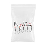 Maxbell Lot 10Pcs Assist Hooks Carbon Steel Jigging Fishing Hooks with PE Line