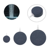 Maxbell 2x 40/80mm Ceramic Round Air Stone Bubble Aquarium Fish Tank Oxygen Pumps