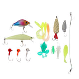 Maxbell Maxbell Fishing Lures Set  Jig Head Hooks Frog Shrimp Leader Maggot Soft Hard Baits