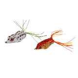 Maxbell Maxbell 6 Pcs Topwater Frog Lure Kit Set Lots for Bass Snakehead Freshwater Saltwater Soft Bait Crankbait