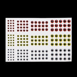 Maxbell Maxbell 183 Pieces Large Pupil 2D Fishing Lure Eyes Bait Fly Tying Lure Jigs Crafts