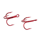 Maxbell 200pcs Sea Fishing Hook Treble Hooks High Carbon Steel Fishhooks Tackle 4#6#