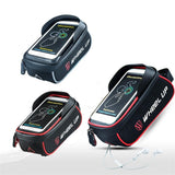 Maxbell Maxbell Cycling Bike Bicycle Frame Tube Mobile Phone Bag Pannier Phone Pouch Red