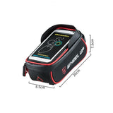 Maxbell Maxbell Cycling Bike Bicycle Frame Tube Mobile Phone Bag Pannier Phone Pouch Red