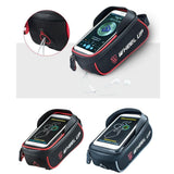 Maxbell Maxbell Cycling Bike Bicycle Frame Tube Mobile Phone Bag Pannier Phone Pouch Red