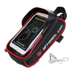 Maxbell Maxbell Cycling Bike Bicycle Frame Tube Mobile Phone Bag Pannier Phone Pouch Red