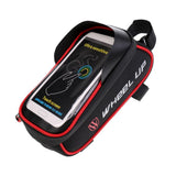 Maxbell Maxbell Cycling Bike Bicycle Frame Tube Mobile Phone Bag Pannier Phone Pouch Red