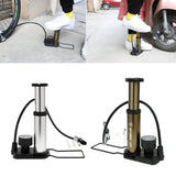 Maxbell Maxbell Bike Foot Activated Floor Pump with Gauge Mini Bicycle Tire Pump Champagne