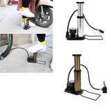 Maxbell Maxbell Bike Foot Activated Floor Pump with Gauge Mini Bicycle Tire Pump Champagne