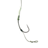 Maxbell Carp Fishing Hook Link Braided Line Hair Rigs Hand Tied Terminal Tackle 8#