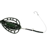 Maxbell 2pcs Carp Fishing Bait Cage Fishing Lure Swivel with Sinker Basket Holder