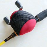 Maxbell Maxbell Fly Fishing Spinning Reel Cover Baitcasting Reel Protective Pouch Bag Red