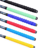 Maxbell Non-slip Stretchy Tennis Racquet Sweat Fishing Rod Grip Tape Blue and Black